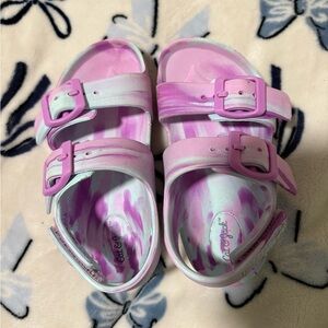 Cat & Jack Kids' Pastel Pink and Lavender Sandals